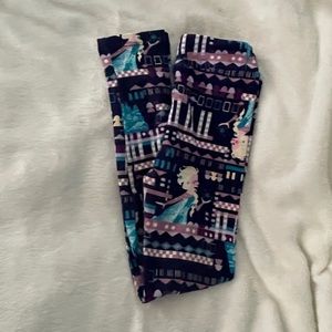 Lularoe kids Disney leggings, EUC, l/xl.